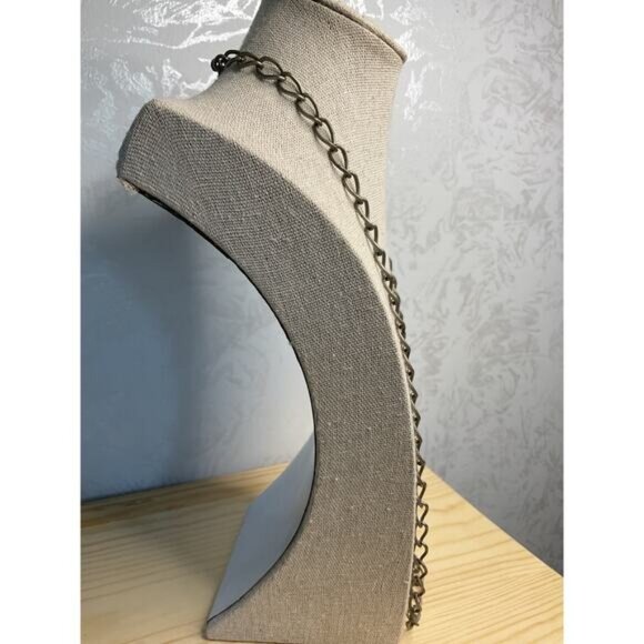 Long Silver Tone Chain Necklace - Picture 2 of 4